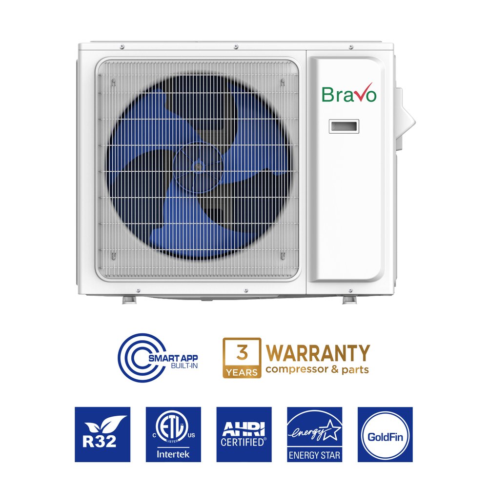 Bravo Milano 24,000 BTU Indoor Universal Floor/Ceiling, 230V, R32 - Ductless Mini Split Air Conditioner Heat Pump 4