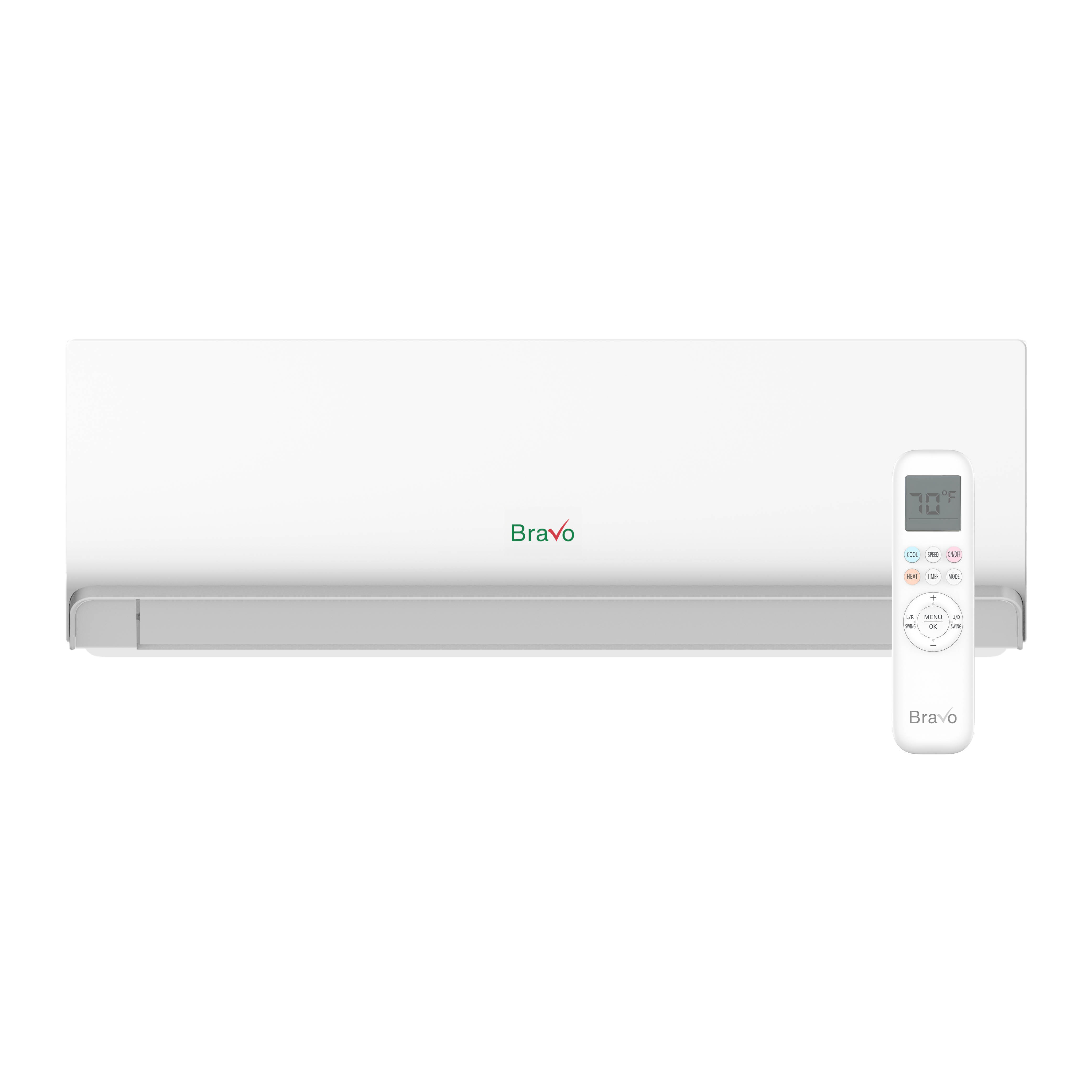 Bravo 30,000 BTU 2-Zone 7k+18k Wall Mount, 230V, R32 - Ductless Mini Split Air Conditioner Heat Pump 3