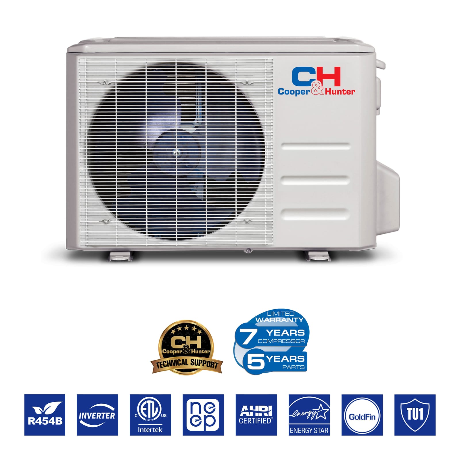 Cooper & Hunter 2 Zone 18,000 BTU OLIVIA Ductless Mini Split AC Ceiling Cassette 12k+12k 6