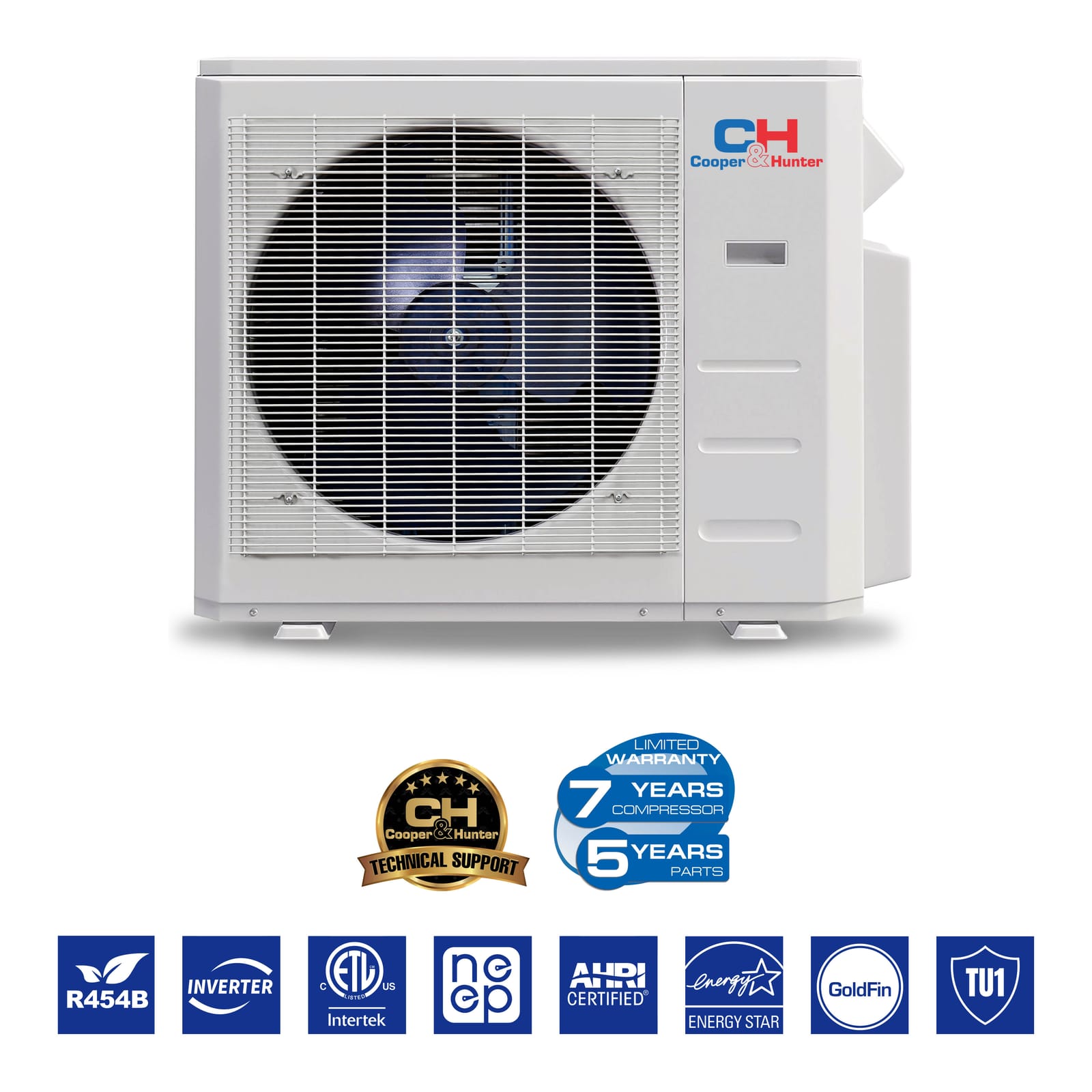 Cooper & Hunter 36,000 BTU 4-Zone 9K+9K+12K+12K One-Way Cassette, 230V, R454B - Ductless Mini Split Air Conditioner Heat Pump 6