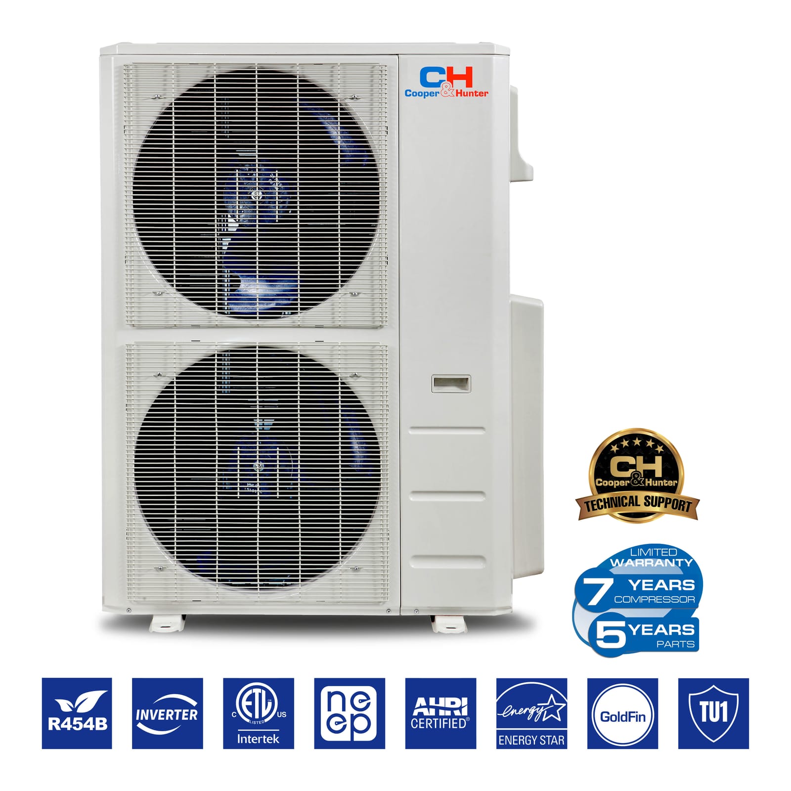 Cooper & Hunter 48,000 BTU 4-Zone 9K+9K+12K+12K One-Way Cassette, 230V, R454B - Ductless Mini Split Air Conditioner Heat Pump 6