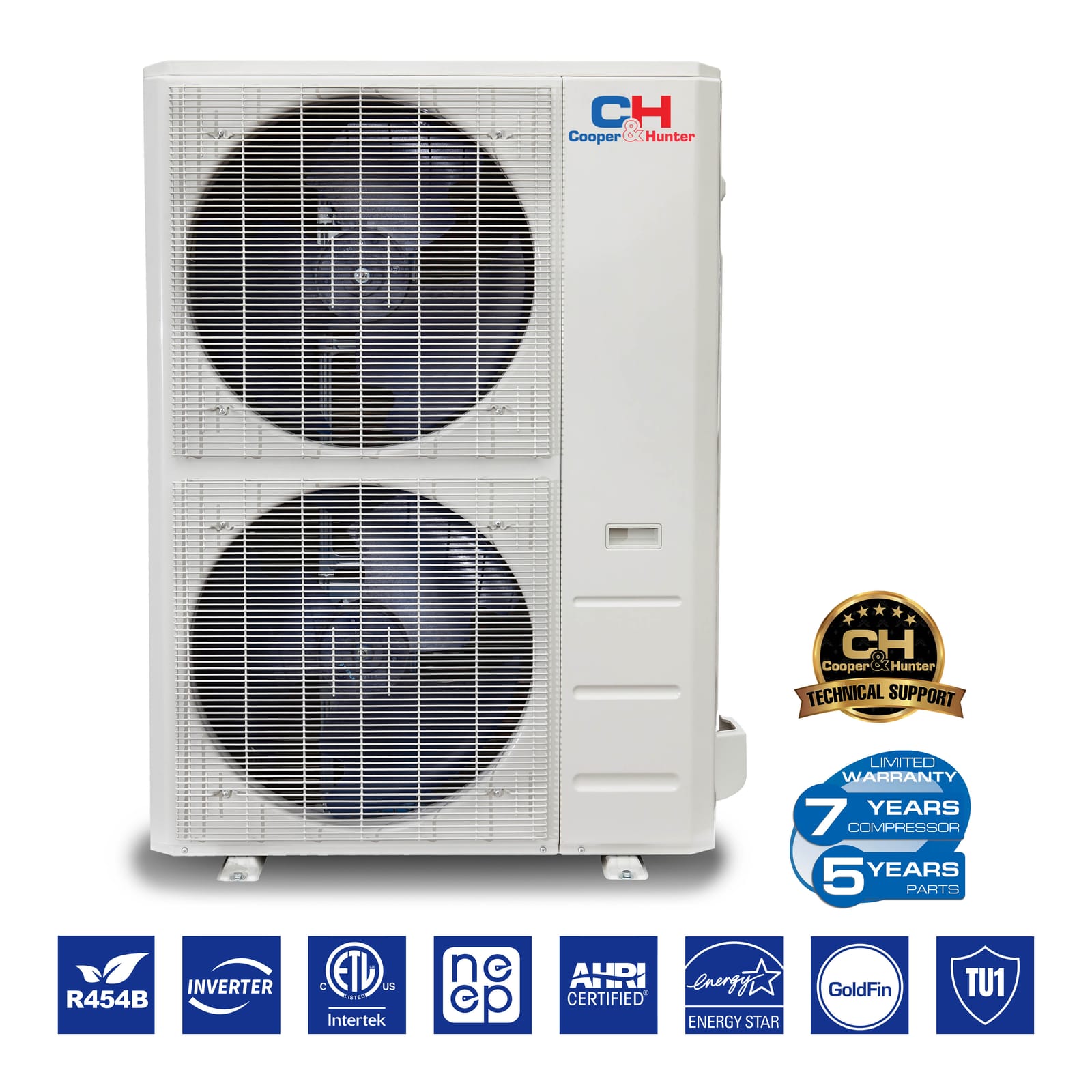 Cooper & Hunter 60,000 BTU 5-Zone 9K+9K+9K+18K+18K One-Way Cassette, 230V, R454B - Ductless Mini Split Air Conditioner Heat Pump 6