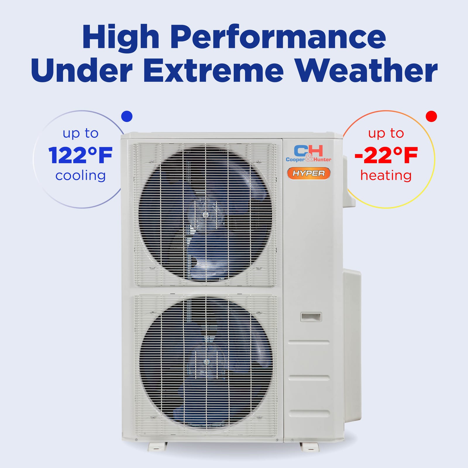 Cooper & Hunter Hyper Heat 36,000 BTU 4-Zone 12k+12k+12k+12k Ceiling Cassette, 230V, R454B - Ductless Mini Split Air Conditioner Heat Pump 11