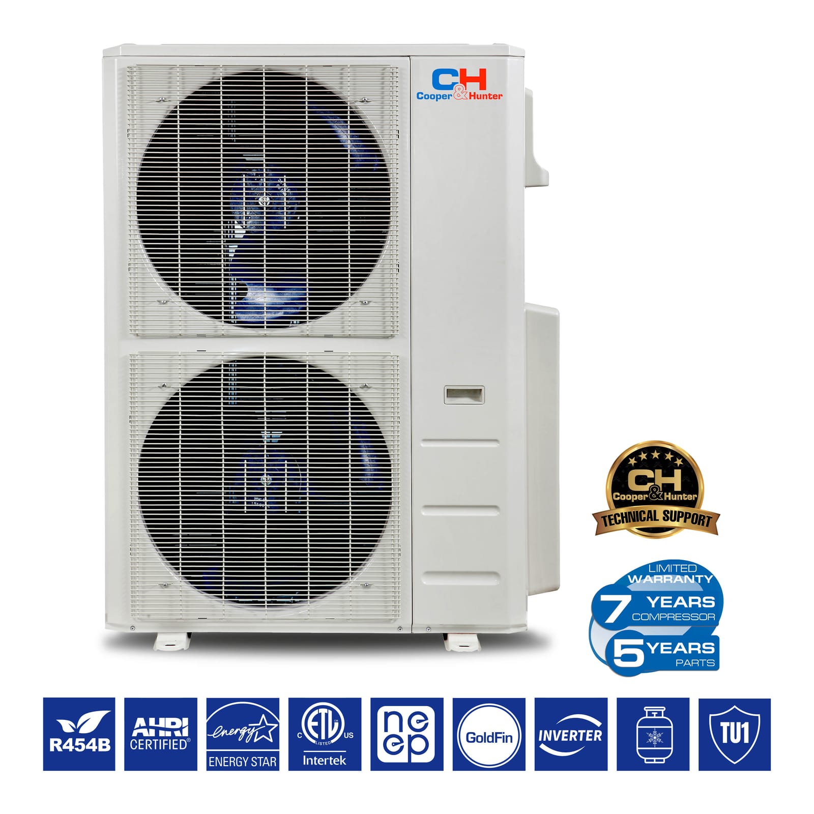Cooper & Hunter 48,000 BTU 2-Zone 12k+24k Ceiling Cassette, 230V, R454B - Ductless Mini Split Air Conditioner Heat Pump 6