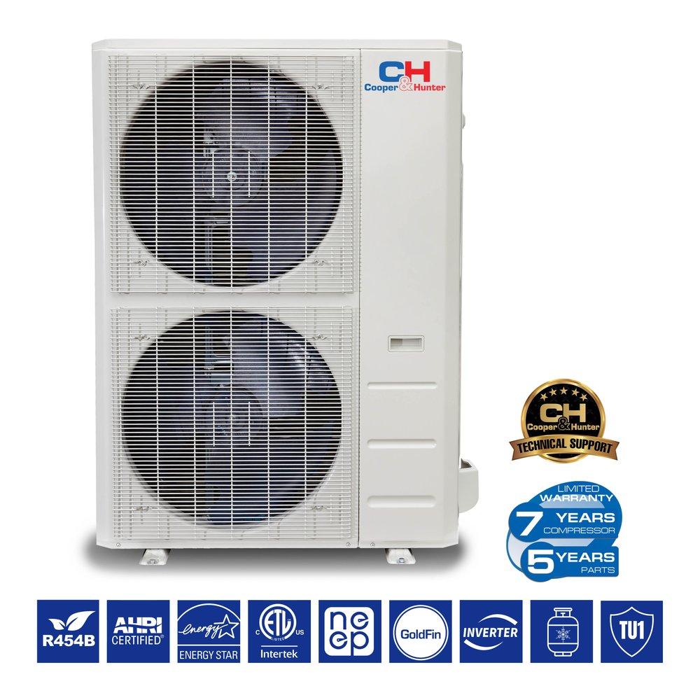 Cooper & Hunter 5 Zone 60,000 BTU Ceiling Cassette Ductless Mini Split AC/Heat Pump 9K+9K+12K+12K+18K - R454B 6