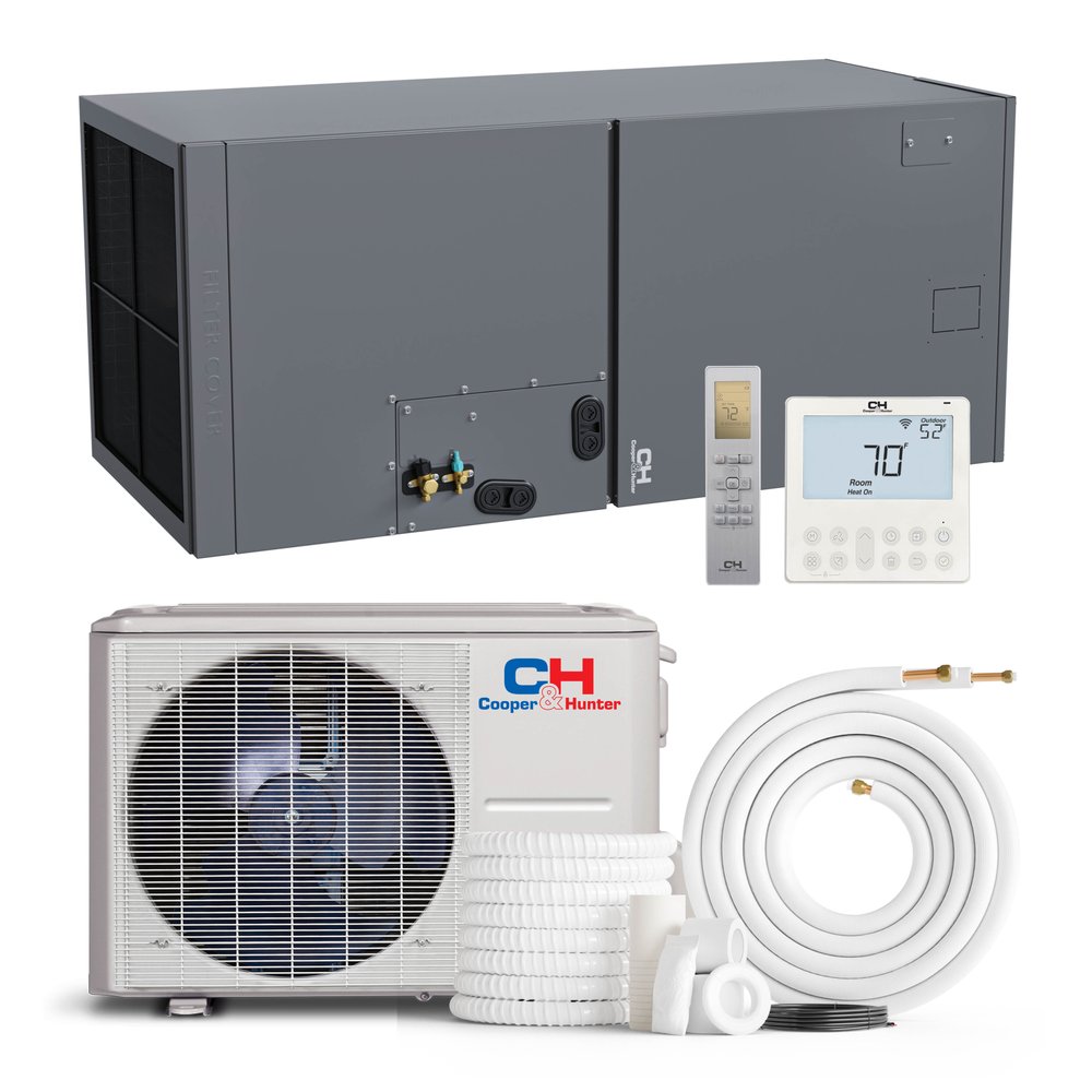 Cooper & Hunter 18,000 BTU Single Zone Multi Position Air Handler, 230V, R454B - Ductless Mini Split Air Conditioner Heat Pump