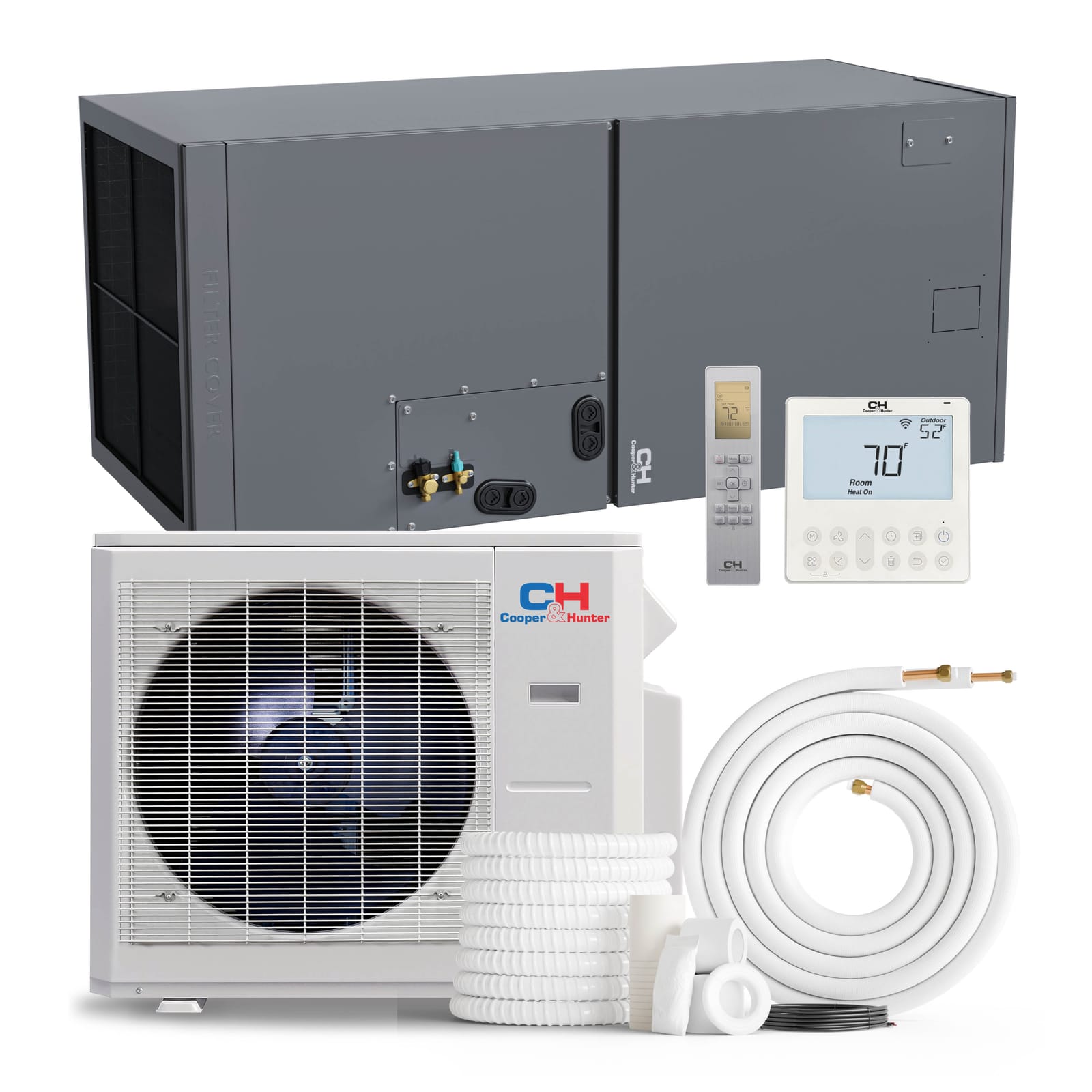 Cooper & Hunter 30,000 BTU Single Zone Multi Position Air Handler, 230V, R454B - Ducted Mini Split Air Conditioner Heat Pump
