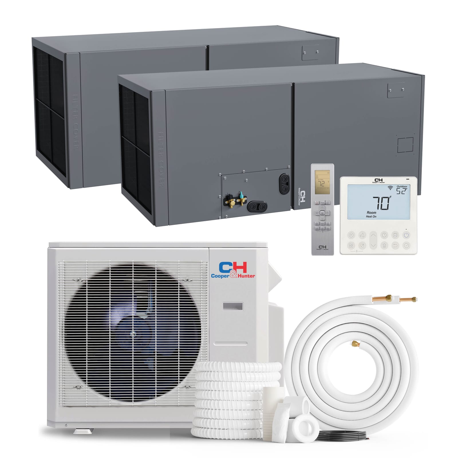 Cooper & Hunter 30,000 BTU Indoor Air Handler, 230V, R454B - Ductless Mini Split Air Conditioner Heat Pump 1