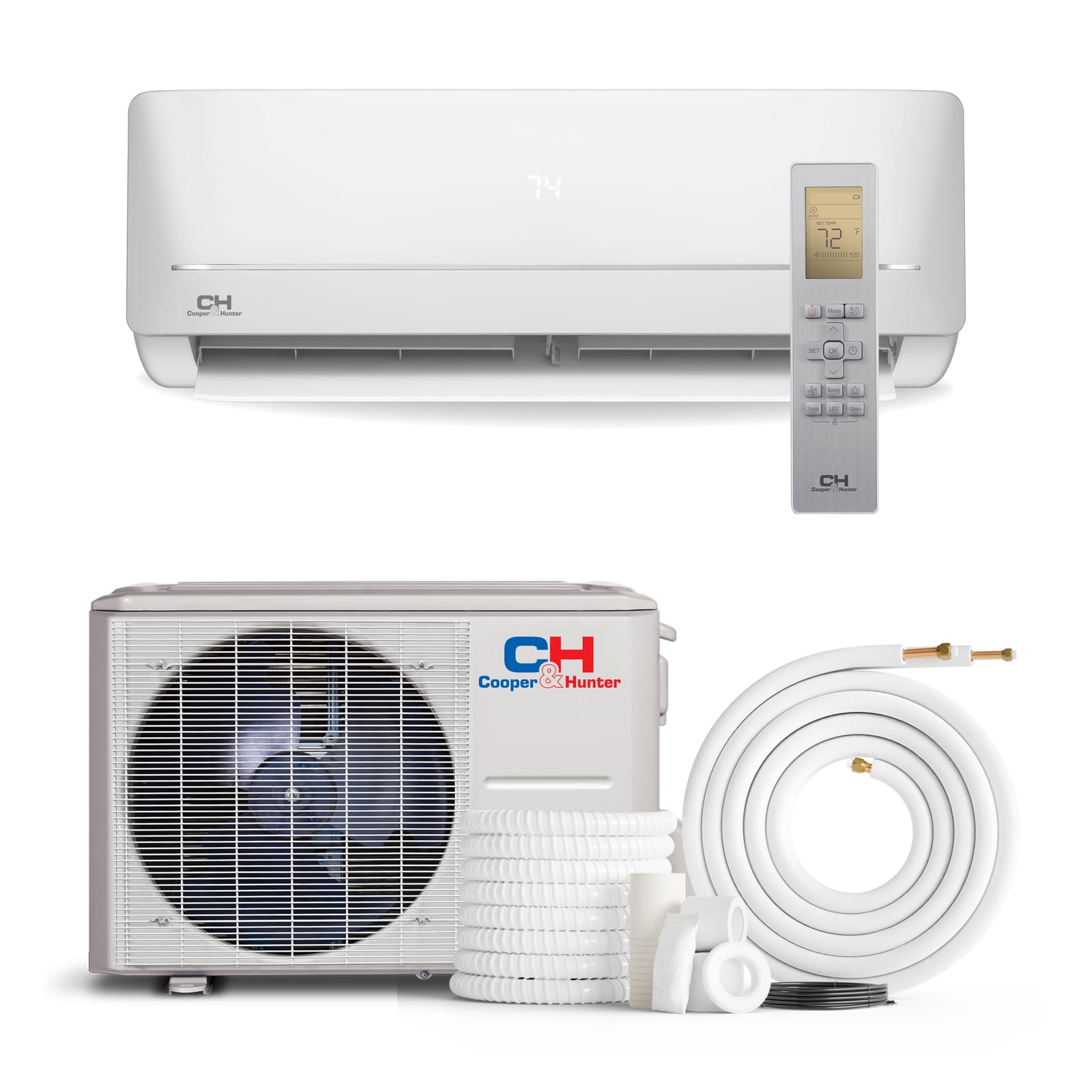 Cooper & Hunter MIA 18,000 BTU Single Zone Wall Mount, 230V, R454B - Ductless Mini Split Air Conditioner Heat Pump