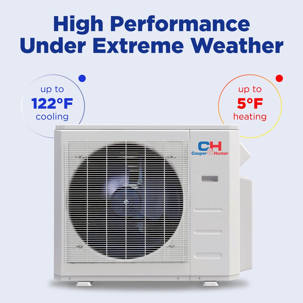 Cooper & Hunter MIA 24,000 BTU Single Zone Wall Mount, 230V, R454B - Ductless Mini Split Air Conditioner Heat Pump 11