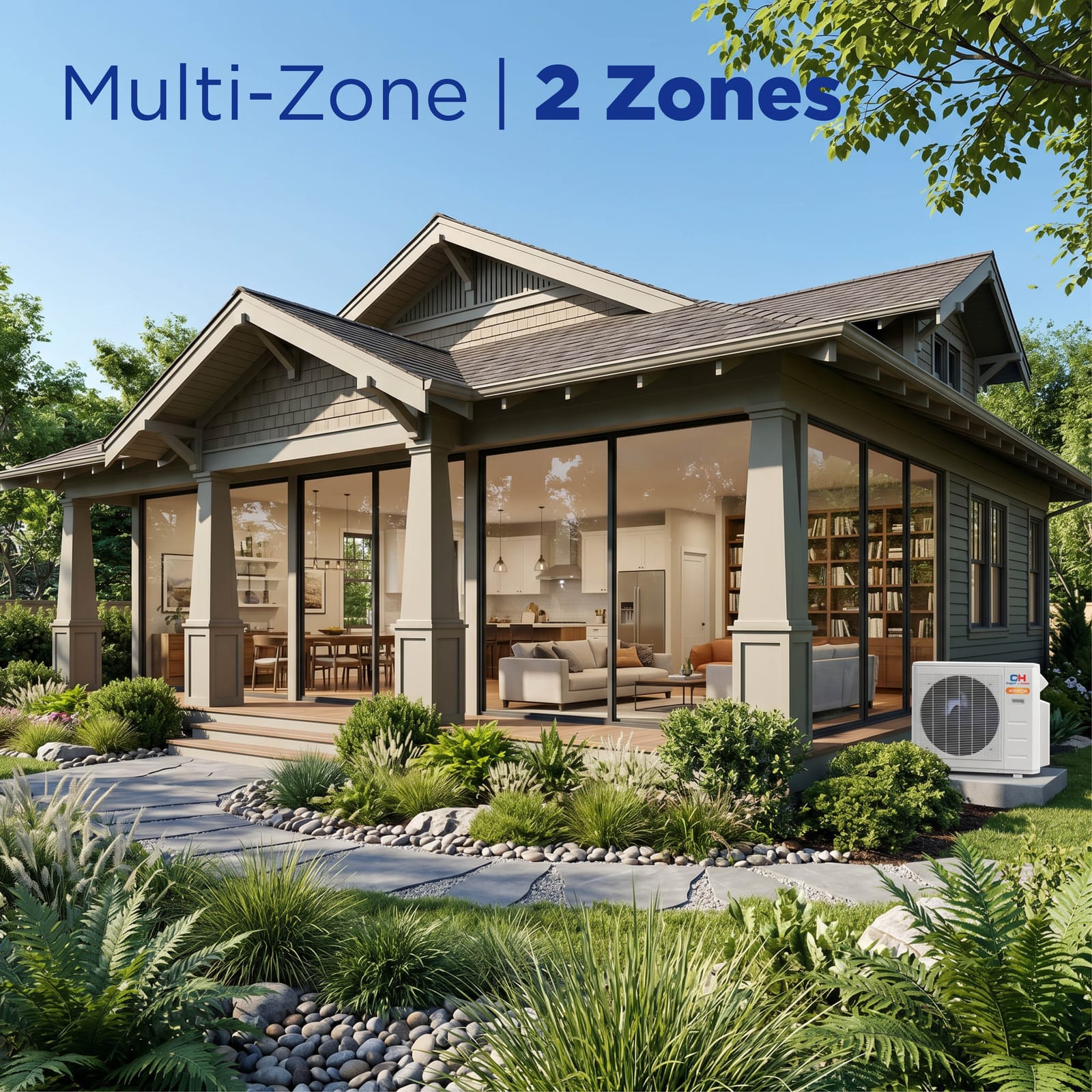 Cooper & Hunter Hyper 28,000 BTU 2-Zone 9k+12k Mini Floor Console, 230V, R454B - Ductless Mini Split Air Conditioner Heat Pump 10