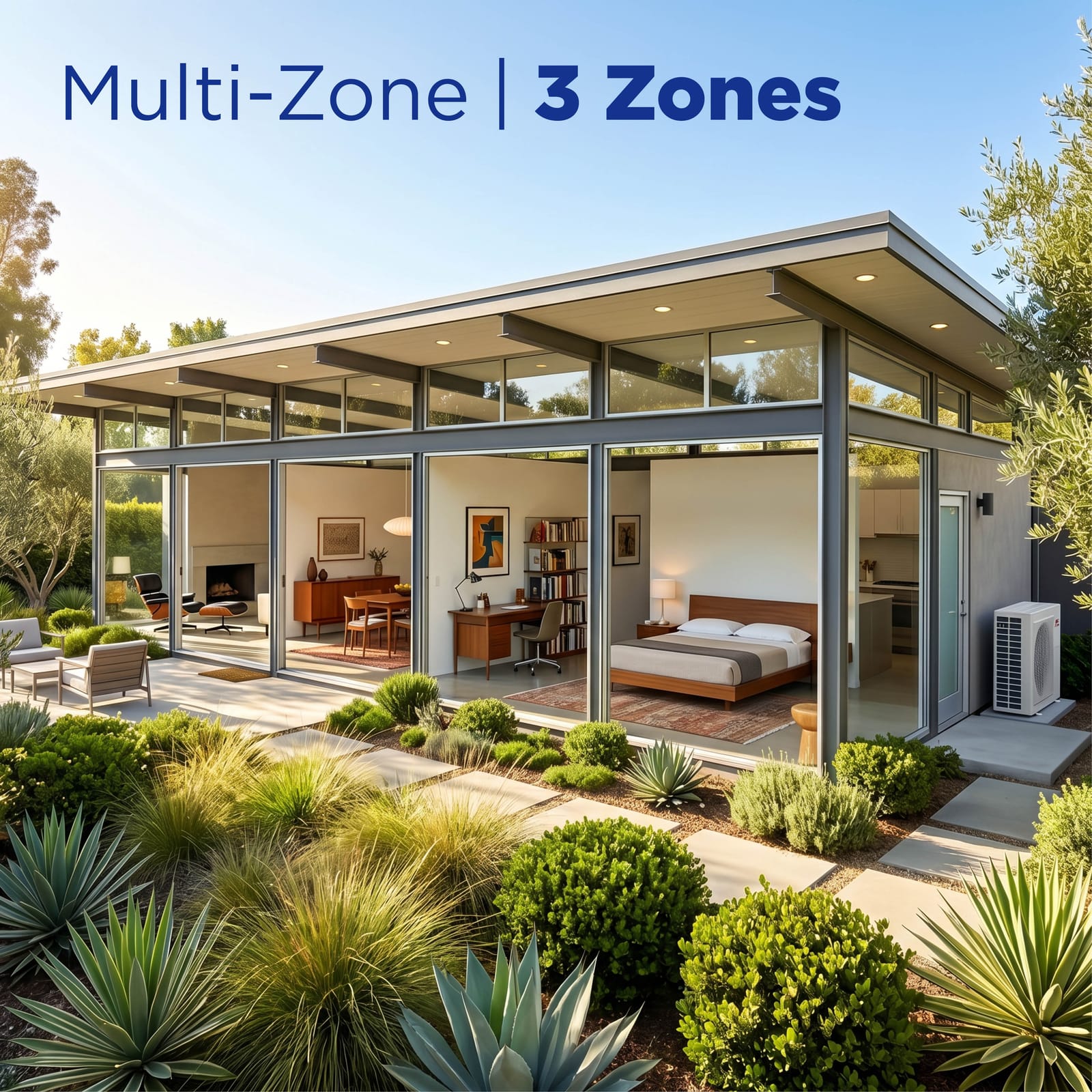 Cooper & Hunter 36,000 BTU 3-Zone 9k+12k+16k Mini Floor Console, 230V, R454B - Ductless Mini Split Air Conditioner Heat Pump 10