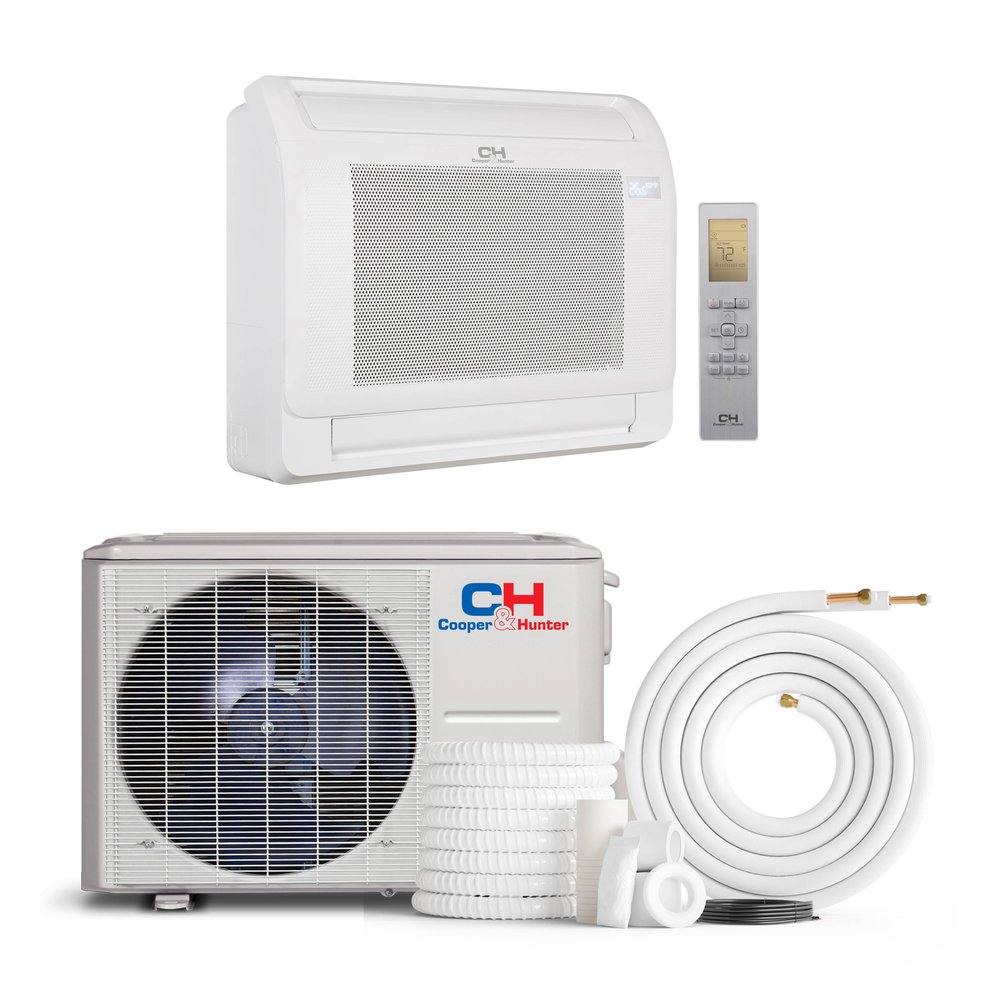 Cooper & Hunter 12,000 BTU Single Zone Mini Floor Console, 230V, R454B - Ductless Mini Split Air Conditioner Heat Pump