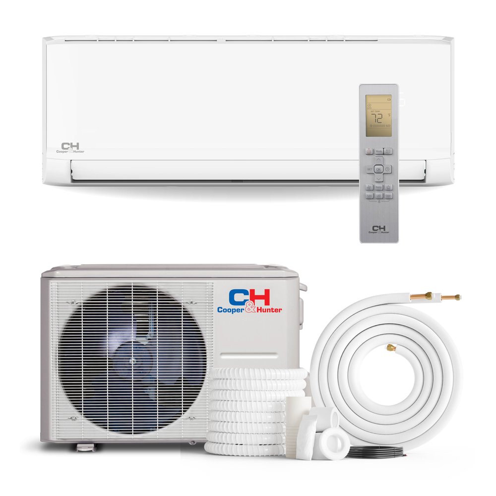 Cooper & Hunter Midnight Black 6,000 BTU Indoor Wall Mount, 230V, R410A - Ductless Mini Split Air Conditioner Heat Pump