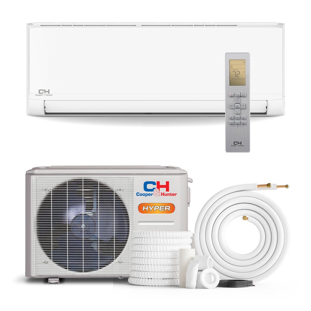 Cooper & Hunter Olivia Hyper Heat 12,000 BTU Single Zone Wall Mount, 230V, R454B - Ductless Mini Split Air Conditioner Heat Pump