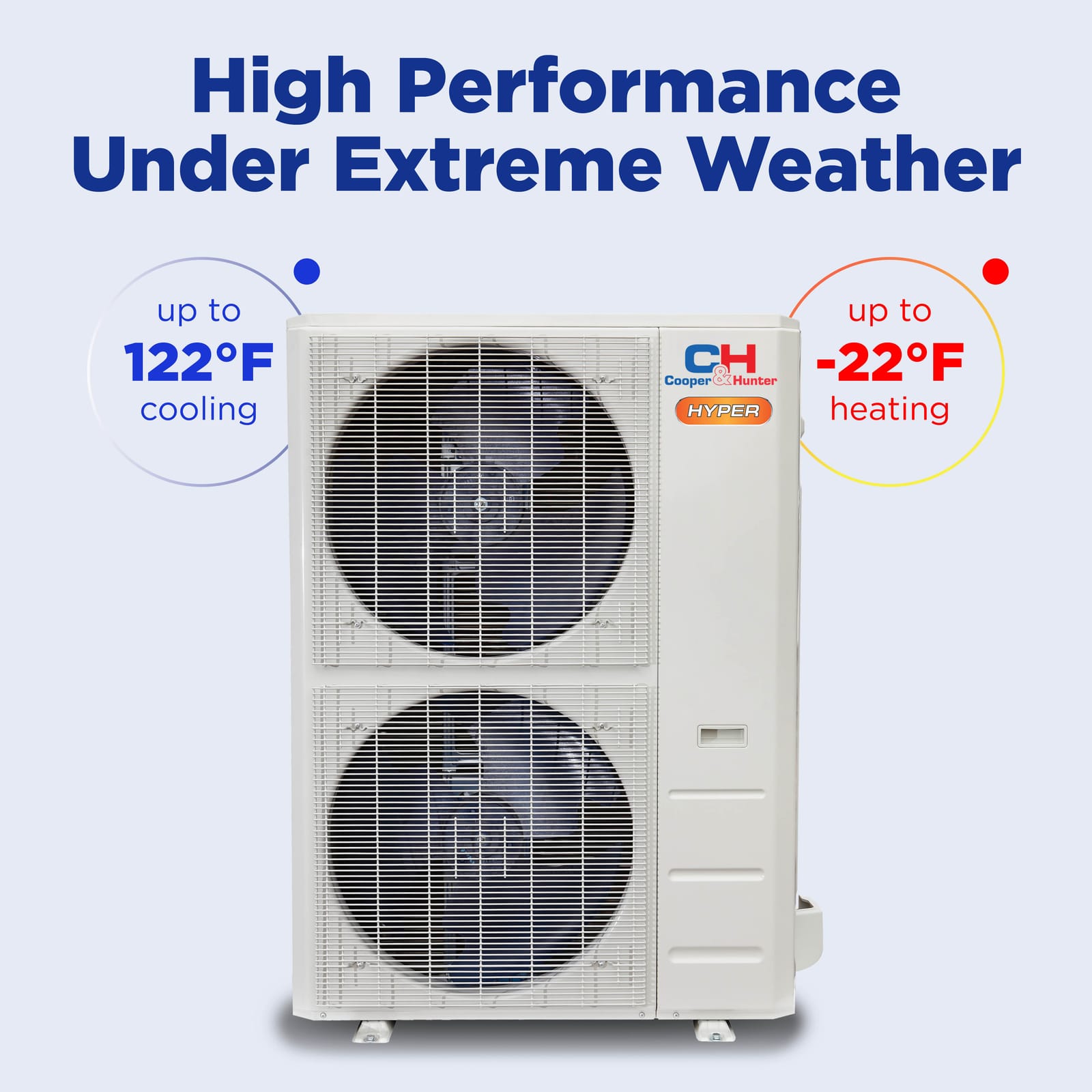 Cooper & Hunter Olivia Hyper 55,000 BTU 4-Zone 6k+9k+18k+24k Wall Mount, 230V, R454B - Ductless Mini Split AC Heat Pump 11