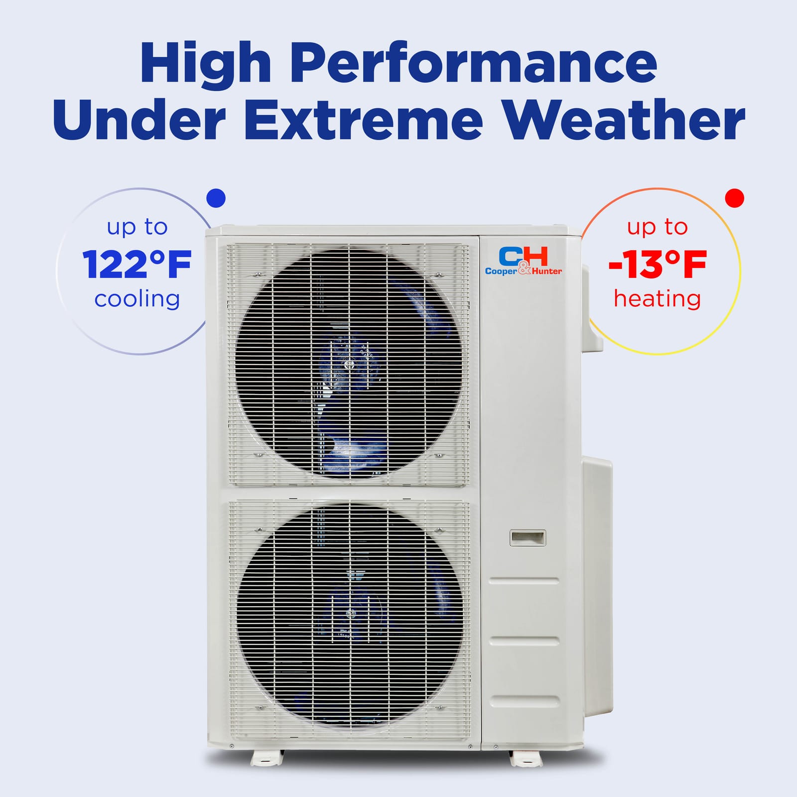 Cooper & Hunter Hyper Olivia Midnight 36,000 BTU 5-Zone 9k+9k+9k+9k+12k Wall Mount, 230V, R454B - Ductless Mini Split AC Heat Pump 11