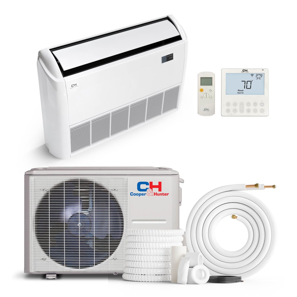 Cooper & Hunter 18,000 BTU Single Zone Universal Floor/Ceiling, 230V, R454B - Ductless Mini Split Air Conditioner Heat Pump