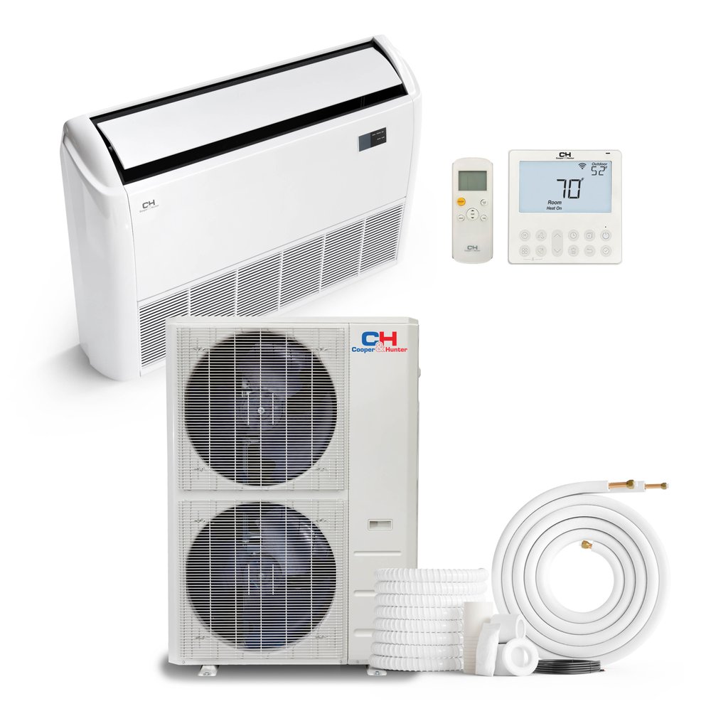 Cooper & Hunter 60,000 BTU 230V Ductless Mini Split AC R454B Light Commercial Universal Floor/Ceiling Console Heat Pump