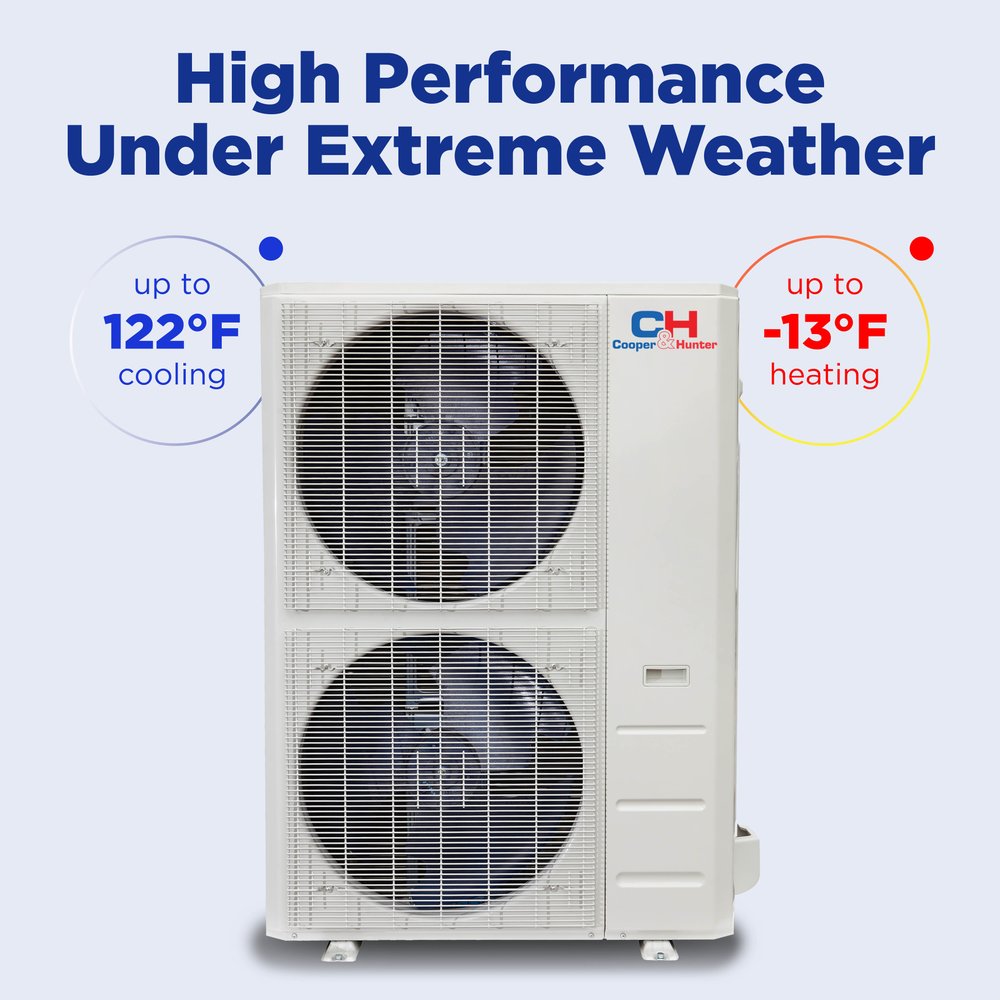 Cooper & Hunter 60,000 BTU 230V Ductless Mini Split AC R454B Light Commercial Universal Floor/Ceiling Console Heat Pump 11