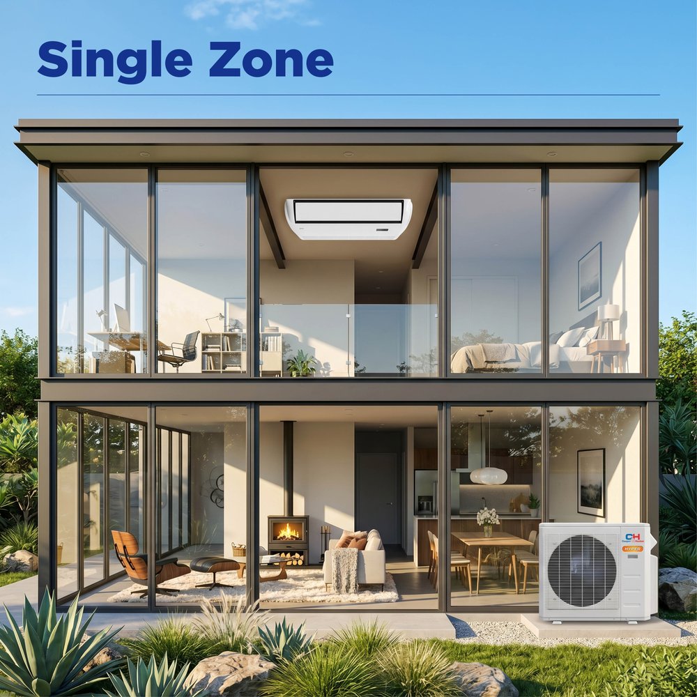 Cooper & Hunter Hyper Heat 24,000 BTU Single Zone Universal Floor/Ceiling, 230V, R454B - Ductless Mini Split Air Conditioner Heat Pump 10
