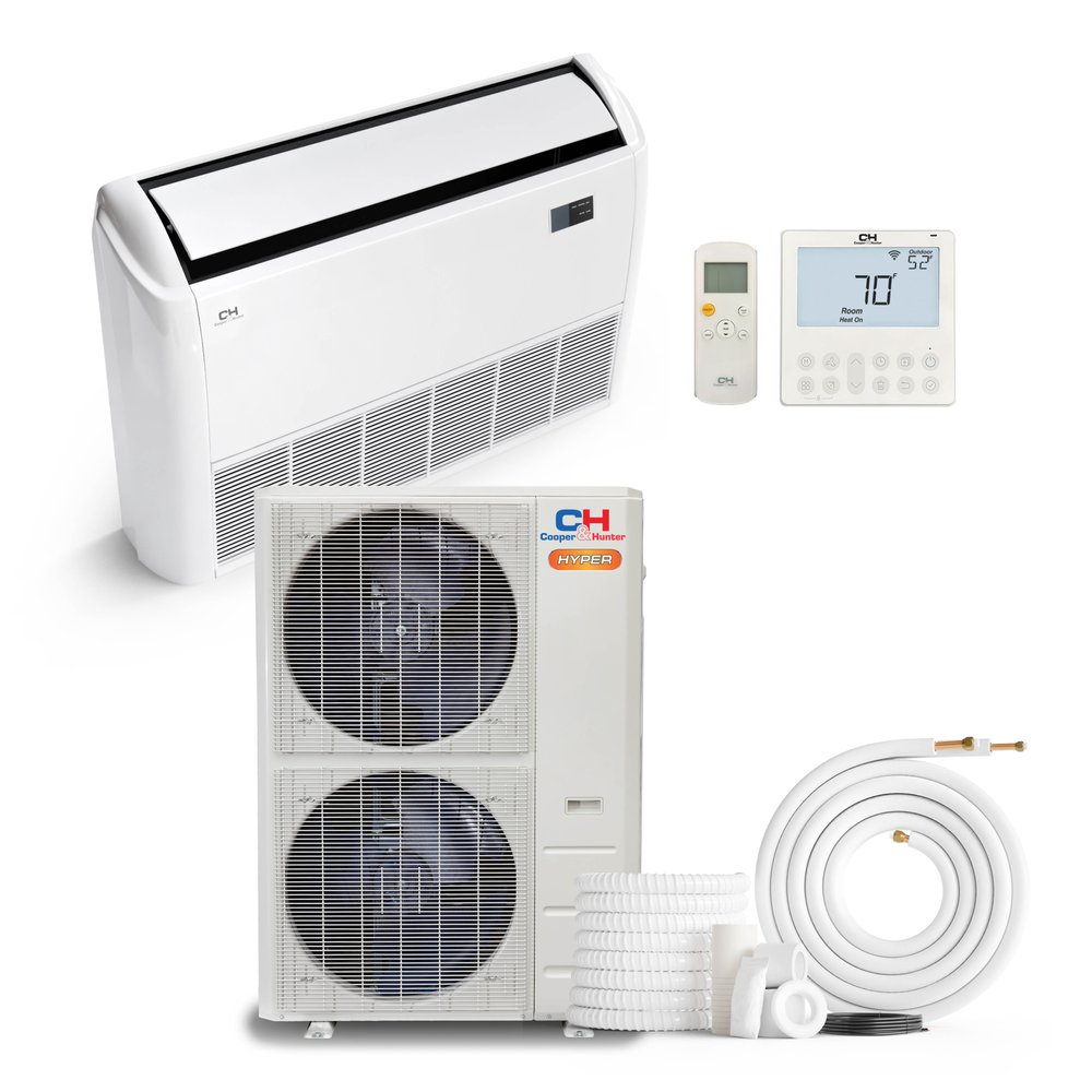 Cooper & Hunter Hyper Heat 36,000 BTU Single Zone Light Commercial Universal Floor/Ceiling, 230V, R454B - Ductless Mini Split Air Conditioner Heat Pump