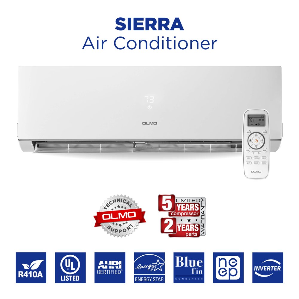 OLMO Sierra 24,000 BTU Outdoor Condenser, 230V, R410A - Ductless Mini Split Air Conditioner Heat Pump
