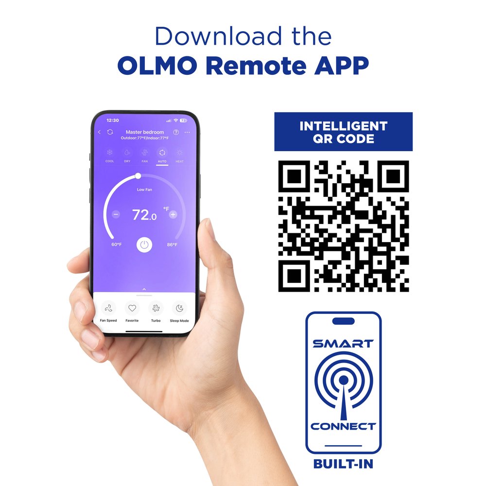 OLMO Sierra 24,000 BTU Outdoor Condenser, 230V, R410A - Ductless Mini Split Air Conditioner Heat Pump