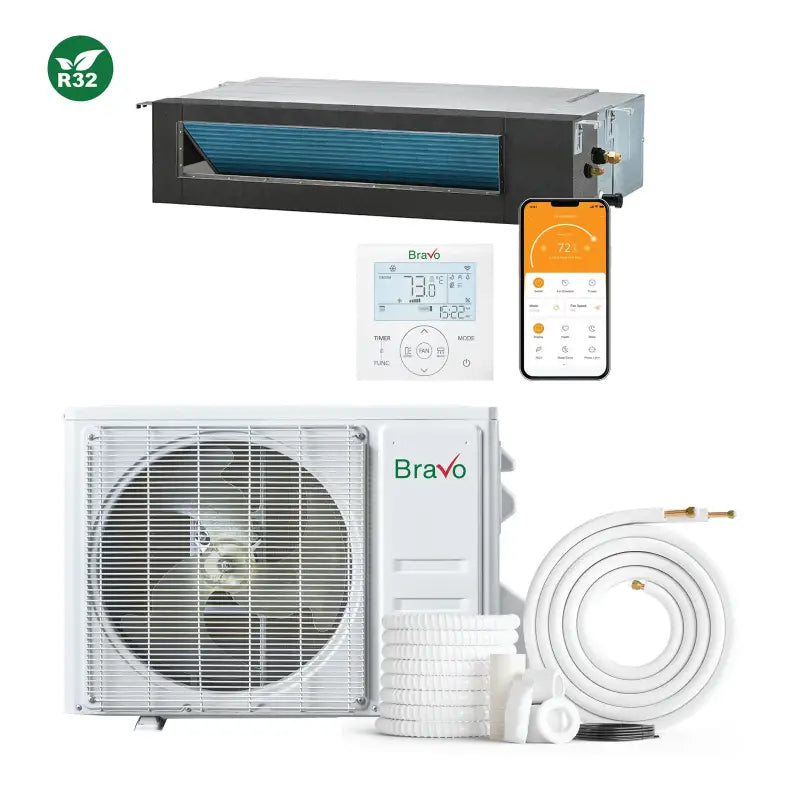 Bravo Pisa 24,000 BTU Single Zone Concealed Duct, 230V, R32 - Ducted Mini Split Heat Pump — photo 3