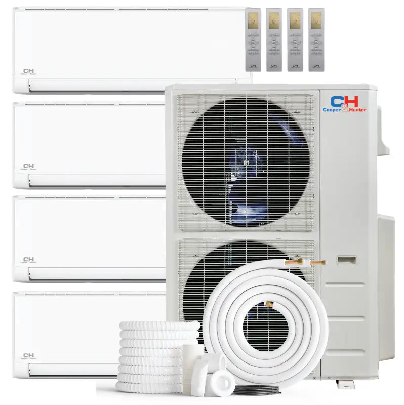 Cooper & Hunter Olivia 60,000 BTU 4-Zone 6k+6k+6k+36k Wall Mount, 230V, R454B - Ductless Mini Split Air Conditioner Heat Pump