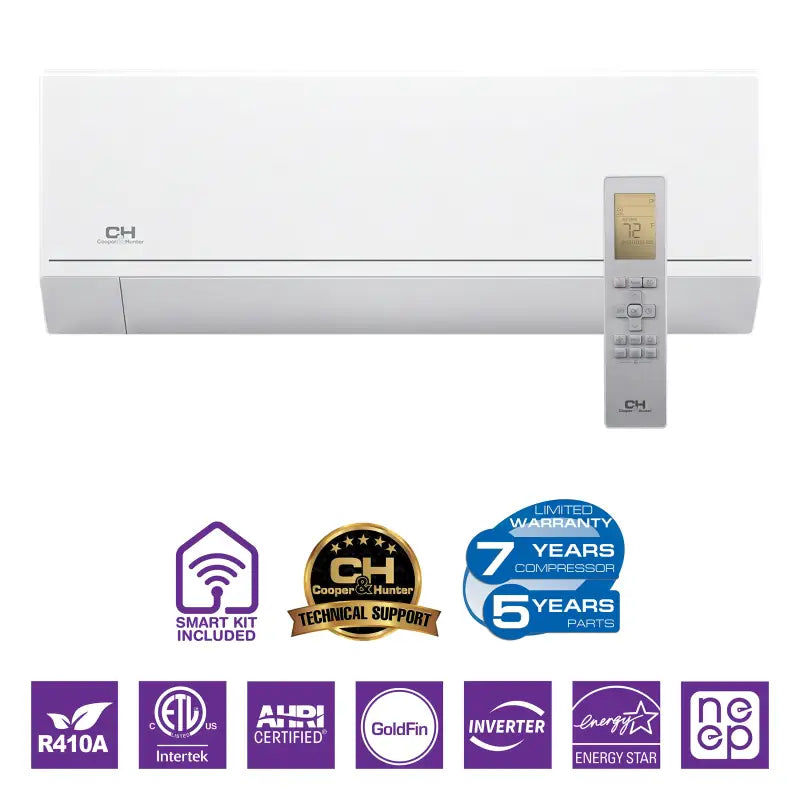 Cooper & Hunter Astoria 30,000 BTU Indoor Single Zone Wall Mount, 230V, R410A - Ductless Mini Split Air Conditioner Heat Pump — photo 1