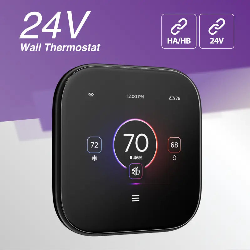 Cooper & Hunter CH-WTH24V Smart HVAC Thermostat with 3.95-Inch Display and Remote App Control – Compatible with HA&HB or 24V Connections — photo 2