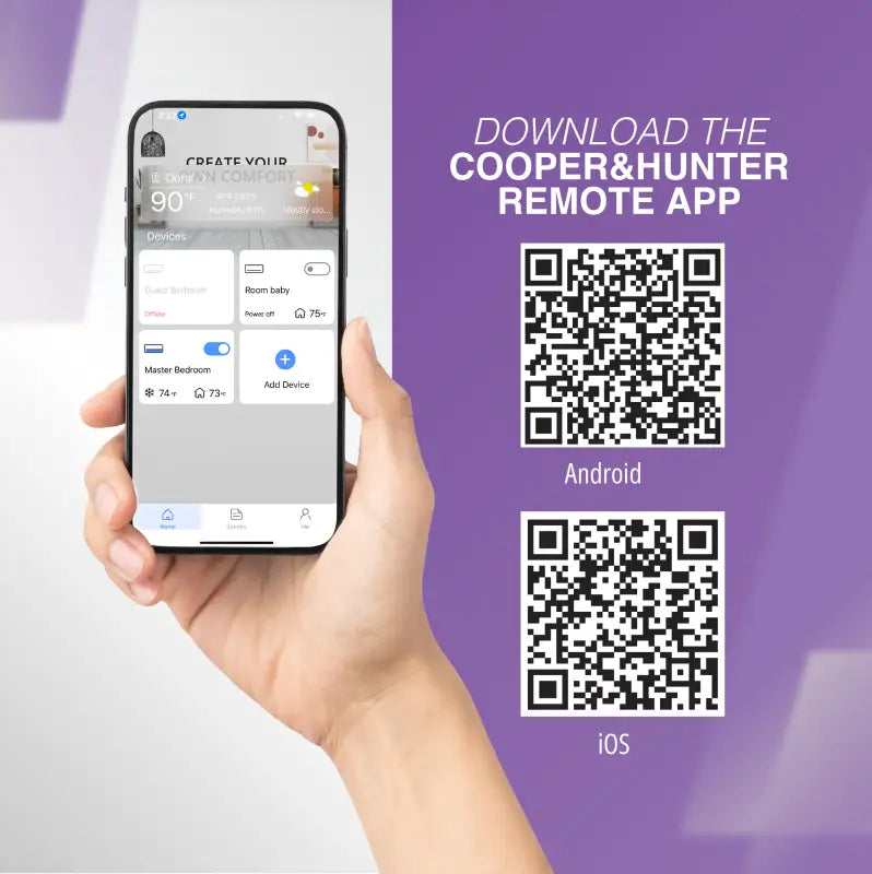 Cooper & Hunter CH-WTH24V Smart HVAC Thermostat with 3.95-Inch Display and Remote App Control – Compatible with HA&HB or 24V Connections — photo 6