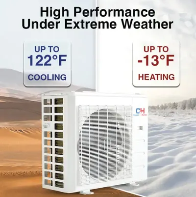 Cooper & Hunter 48,000 BTU 6-Zone 9k+9k+9k+9k+9k+18k Ceiling Cassette, 230V, R454B - Ductless Mini Split Air Conditioner Heat Pump 4