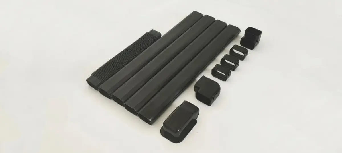 Armbridge 13FT PVC Decorative Line Set Cover Kit for Ductless Mini Split Air Conditioners, Heat Pumps, and Inverters systems (BLACK) — photo 2