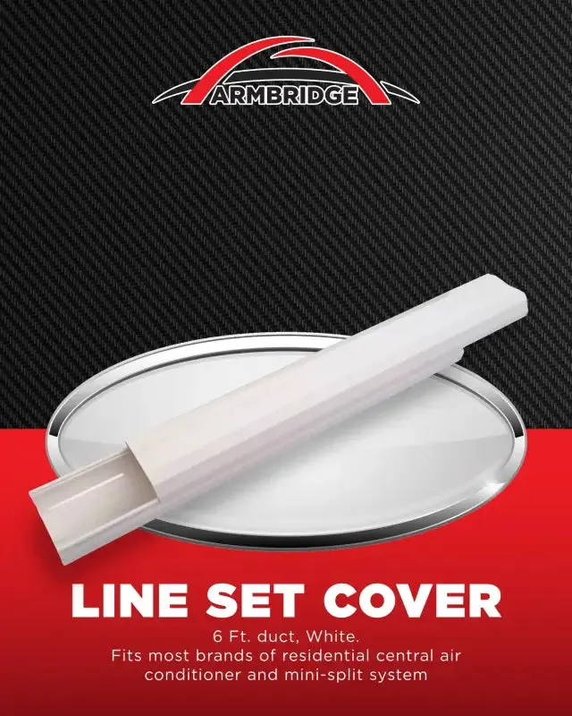 ARMBRIDGE 6FT PVC Decorative White Line Set Cover Duct | for Ductless Mini Split Air Conditioners, Heat Pumps, and Inverter Systems — photo 6