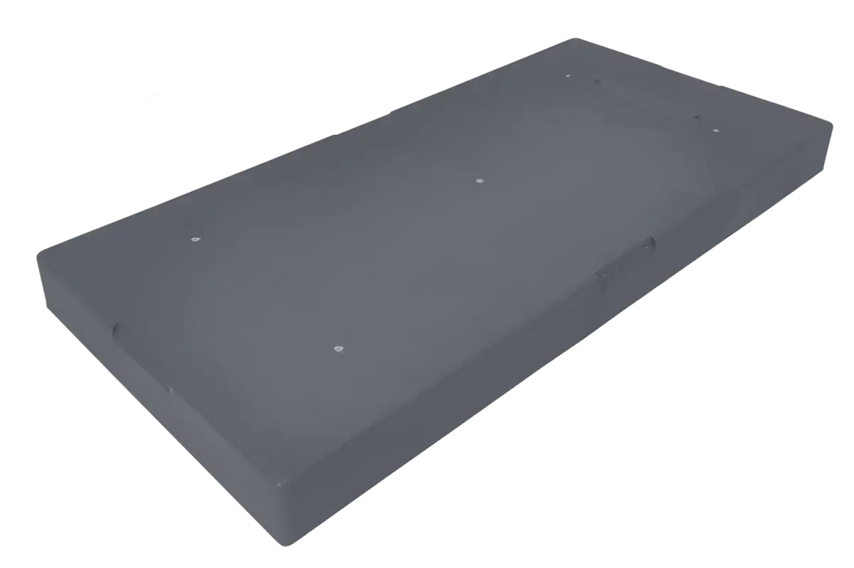 ARMBRIDGE 18"x38"x3" Ribbed Plastic Condenser Pad Shock-Absorbing, Anti-Slip Foundation for HVAC Systems and Outdoor Equipment — photo 3