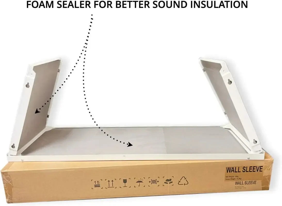 Cooper&Hunter Folded Metal PTAC Wall Sleeve for Packaged Terminal Air Conditioner Coated Insulated Including Condensate Drain Kit — photo 3
