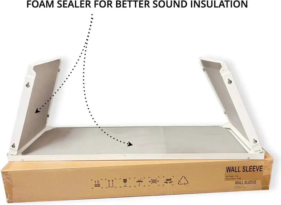 Cooper & Hunter Universal PTAC Folded Metal Wall Sleeve and Exterior Grille for Packaged Terminal Air Conditioner Coated Insulated Including Condensate Drain Kit — photo 3