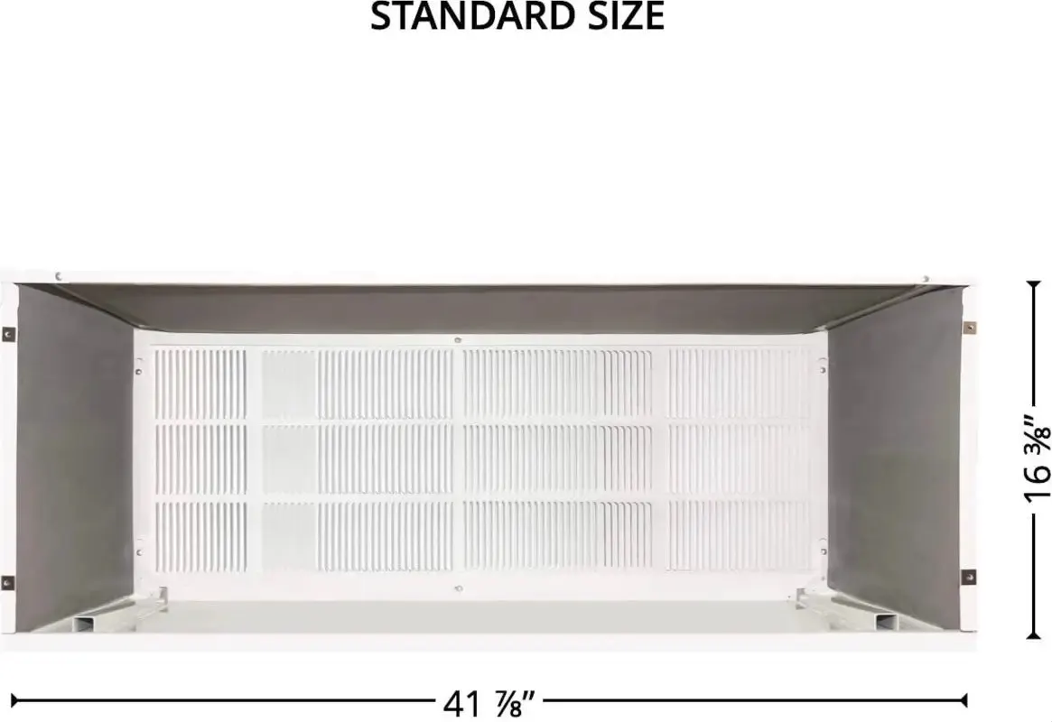 Cooper & Hunter Universal PTAC Folded Metal Wall Sleeve and Exterior Grille for Packaged Terminal Air Conditioner Coated Insulated Including Condensate Drain Kit — photo 4