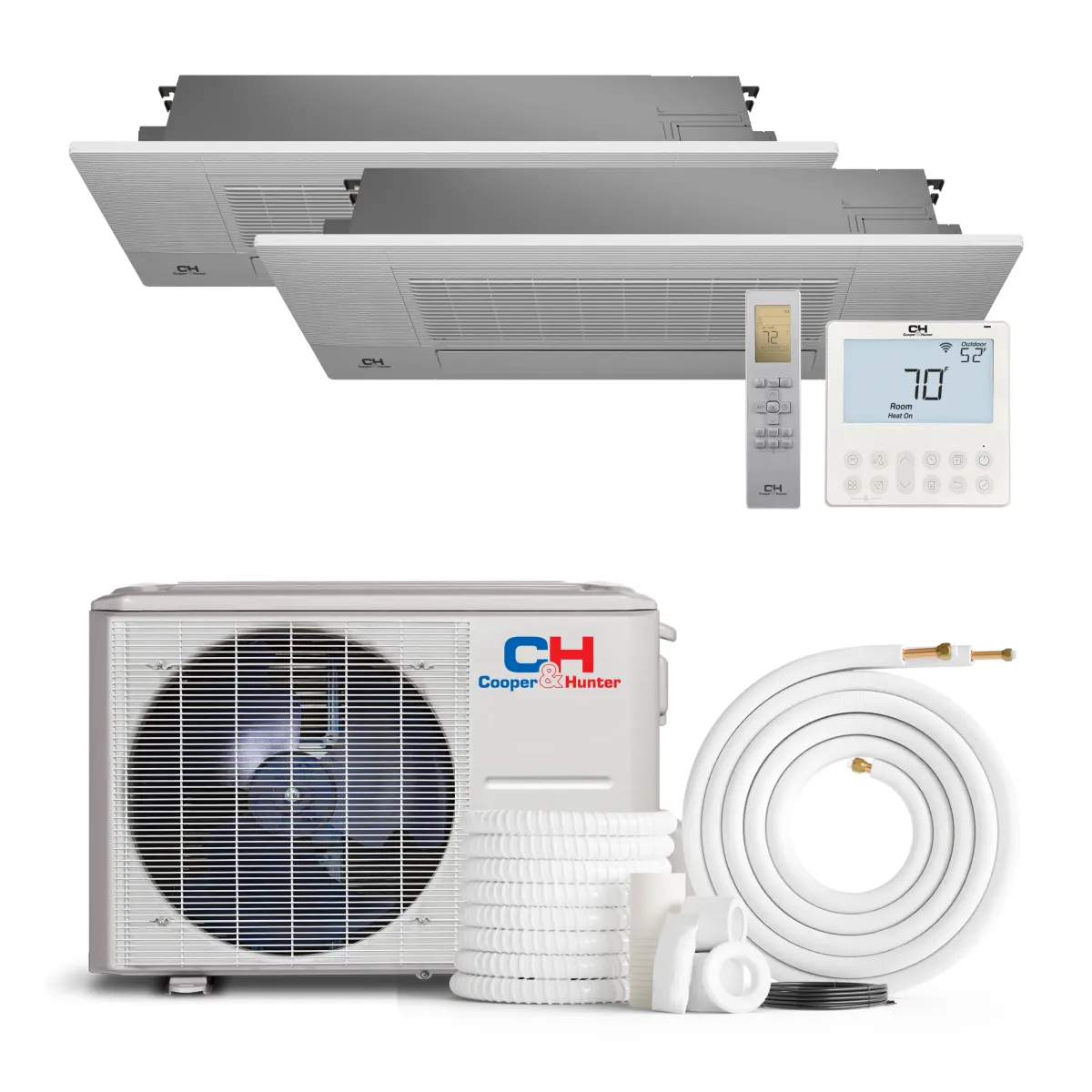 Cooper & Hunter 6 Zone 60,000 BTU One-Way Cassette Mini Split AC R454B 6K+6K+6K+9K+9K+9K — photo 2