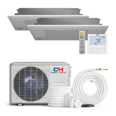 Cooper & Hunter 6 Zone 60,000 BTU One-Way Cassette Mini Split AC R454B 6K+6K+6K+9K+9K+9K 2