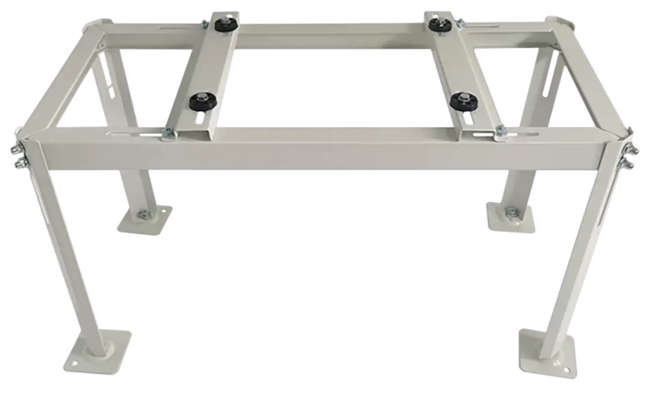 ARMBRIDGE Heavy-Duty Mini Split Ground Stand, Zinc-Coated Brackets for 24,000–60,000 BTU Units Weatherproof Design, 330+ lbs Capacity