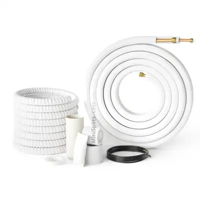 Cooper & Hunter 3/8"-5/8" Mini Split Installation Kit Insulated Pre-Flared 16ft/25ft/50ft with Connection Wires
