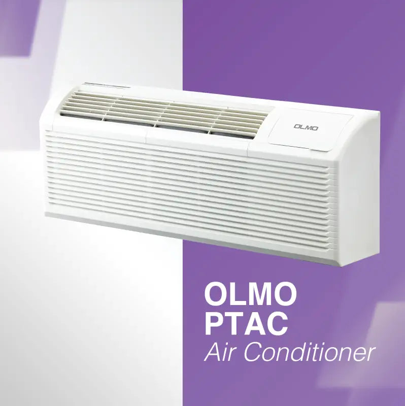 9,000 BTU PTAC OLMO Air Conditioner, Heat Strip, Heating And Cooling w/Electric Cord and Remote